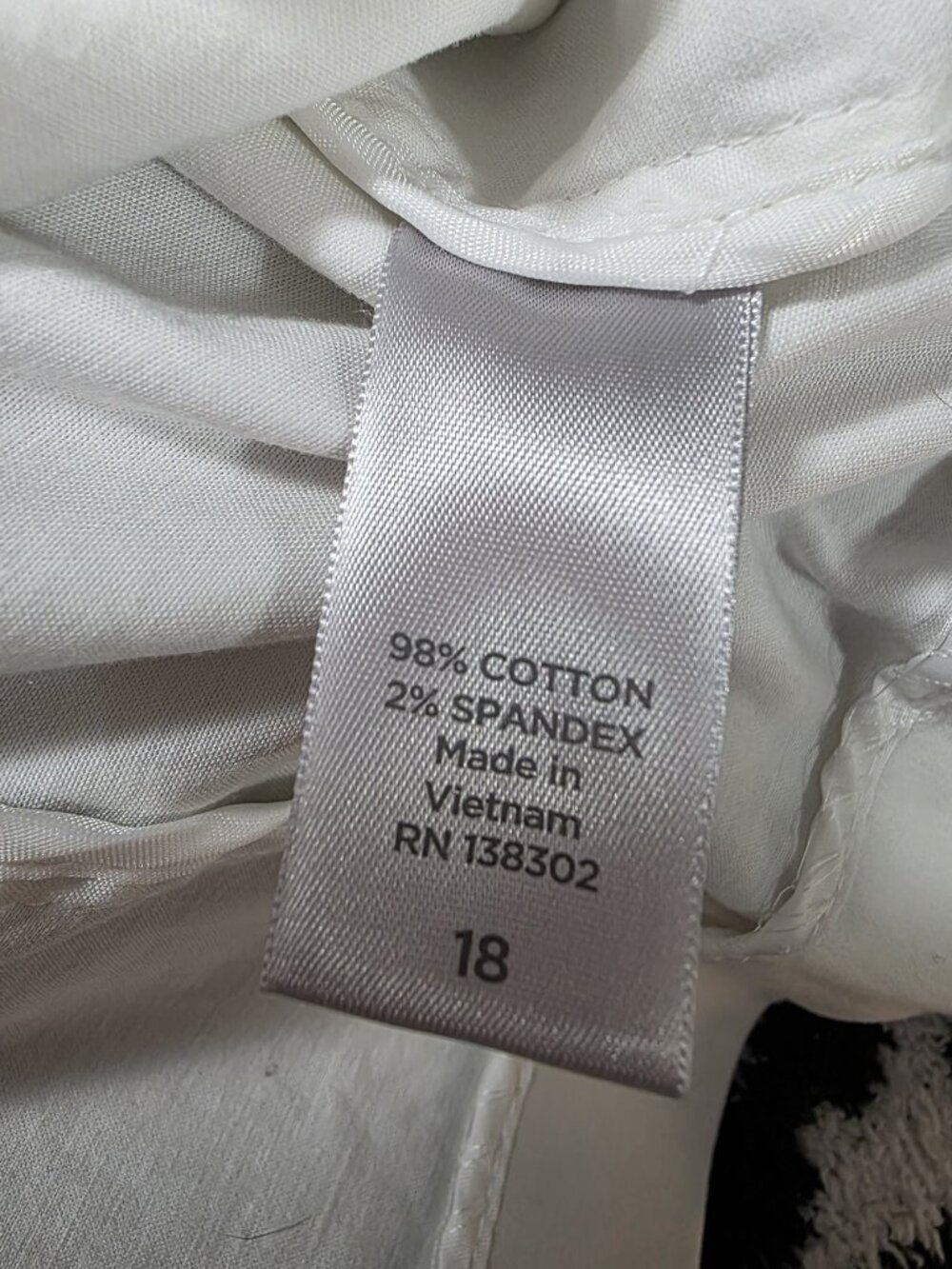 Avenue Plus 18 White Blazer Ruched 3/4 Sleeve Stretch Jacket - Picture 7 of 7